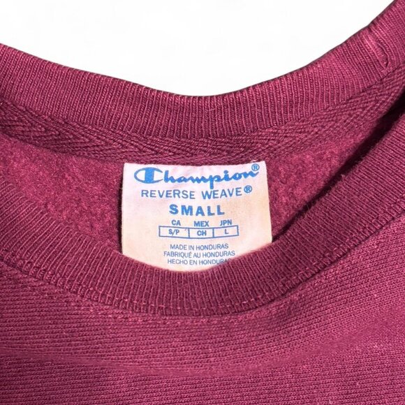 Champion Women's Burgundy and Red Sweatshirt - Picture 4 of 4